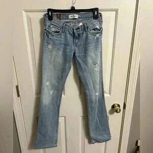 NWT Abercrombie Kids Girl Size 16 Slim Haley Jeans Distressed